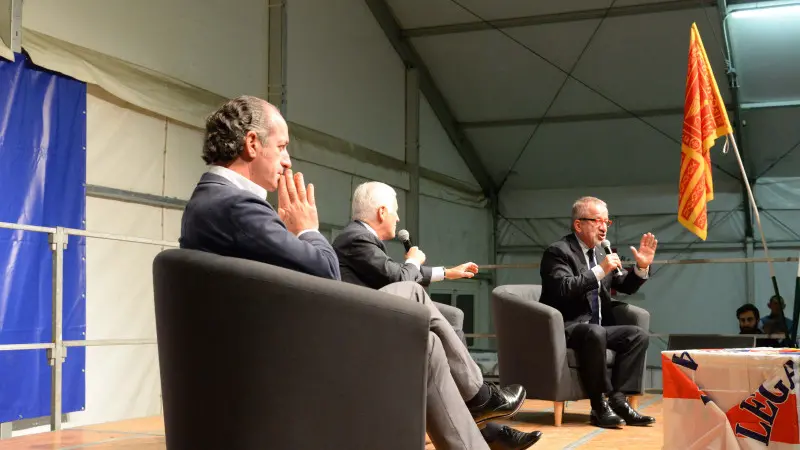 La prima serata della festa della Lega a Brescia