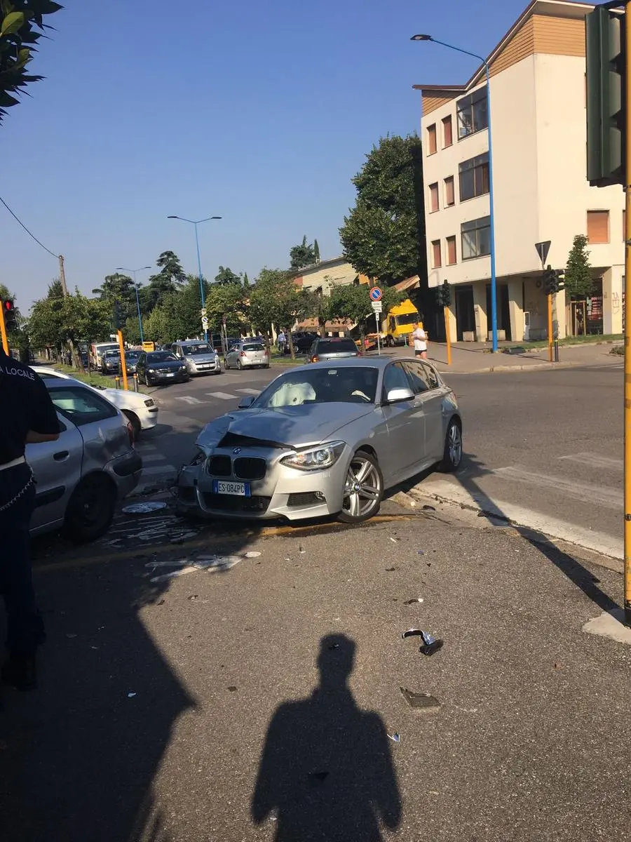 L'incrocio dove è avvenuto l'incidente