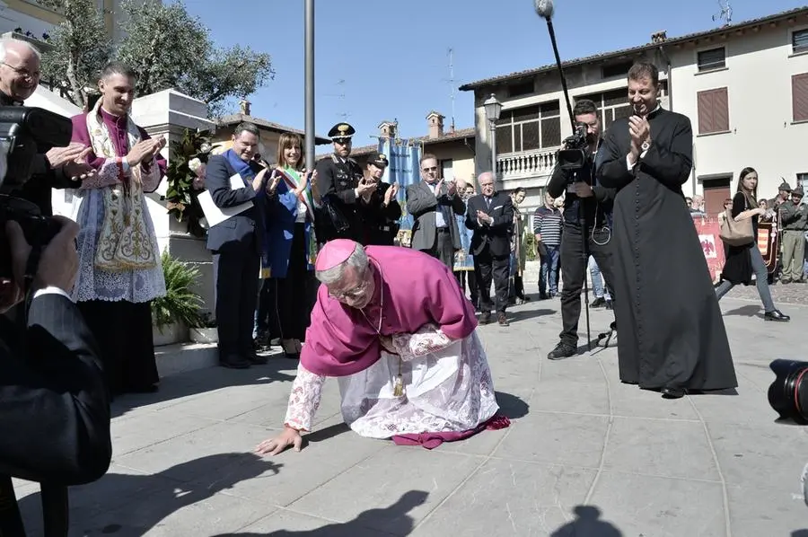 Monsignor Tremolada è arrivato a Brescia: prima tappa a Urago d'Ogllio