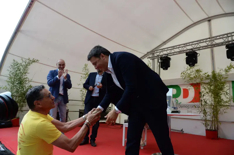 Renzi alla festa dell'Unità di Botticino