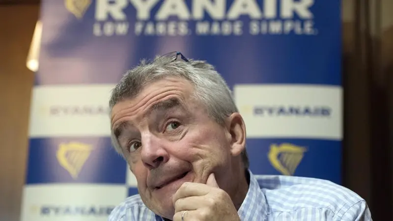 Il Ceo di Ryanair Michael O'Leary - Foto Ansa/Will Oliver