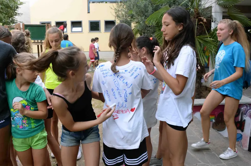 I ragazzi del grest di Montichiari