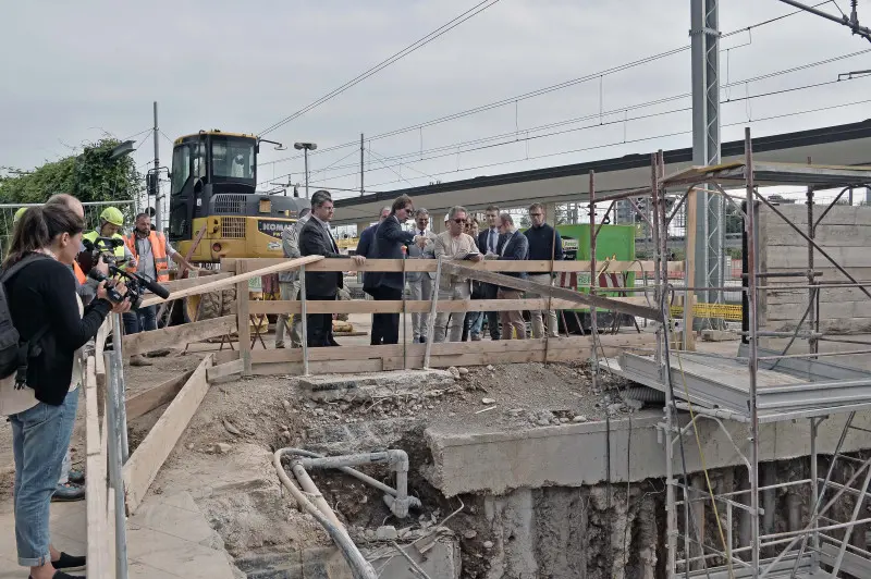 L'area tra il sottopasso Tav e la stazione metro dove ci saranno i lavori