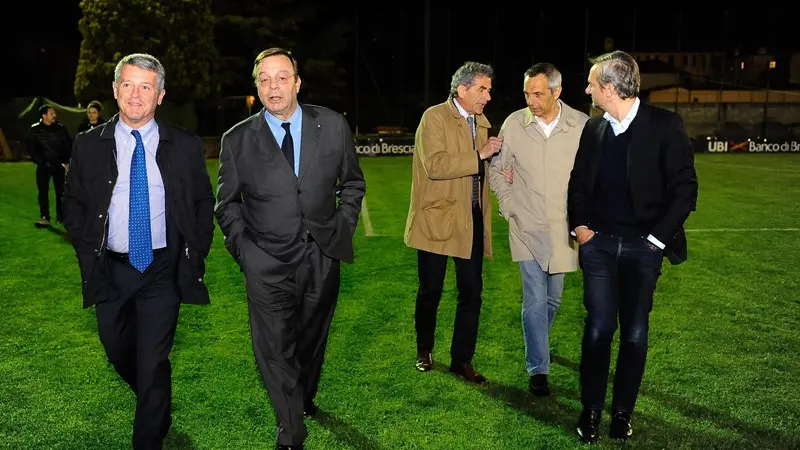 Da sinistra, Alessandro Triboldi, Marco Bonometti, Aldo Ghirardi e Rinaldo Sagramola