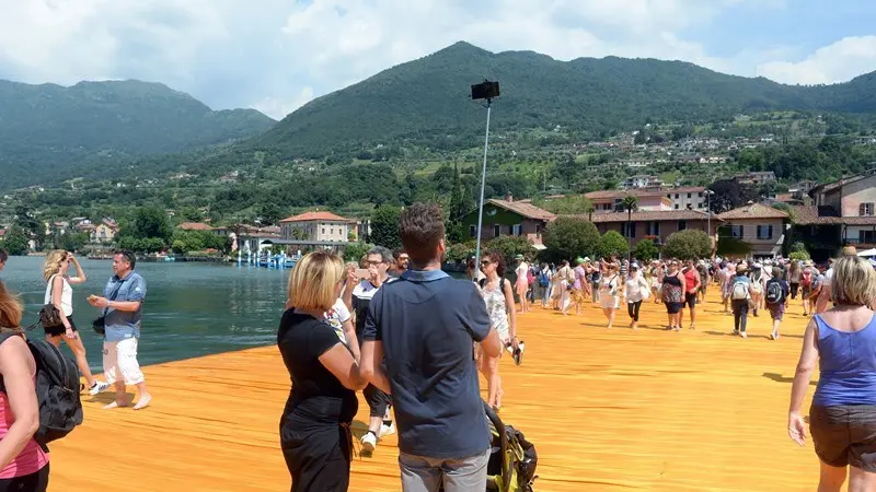 Selfie su The Floating Piers