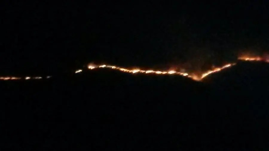 L'incendio a Campolaro