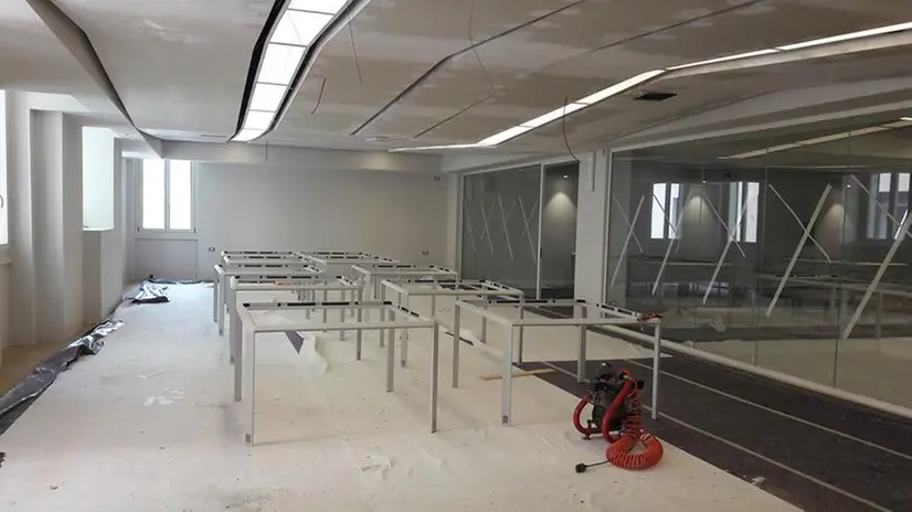 La nuova aula studio nell'ex Buonissimo
