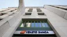 Una filiale di Veneto Banca - Foto Ansa/Ap Antonio Calanni