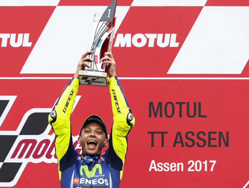 MotoGp di Olanda: Valentino Rossi torna alla vittoria