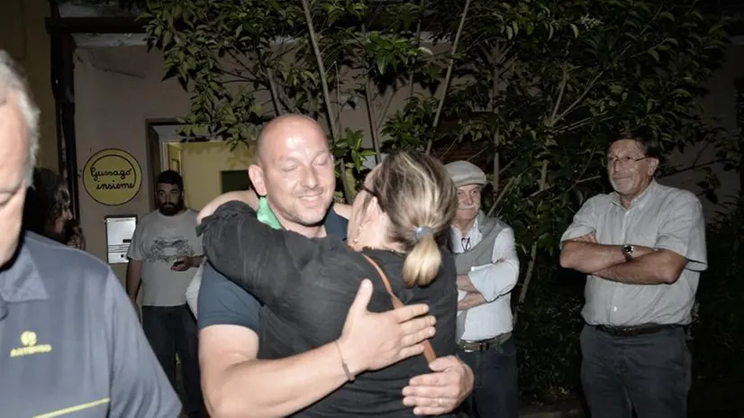 La gioia di Giovanni Coccoli e dei suoi sostenitori
