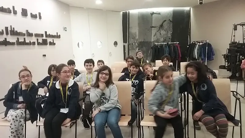 Gli alunni della 5^A della Tito Speri di Brescia in visita al GdB