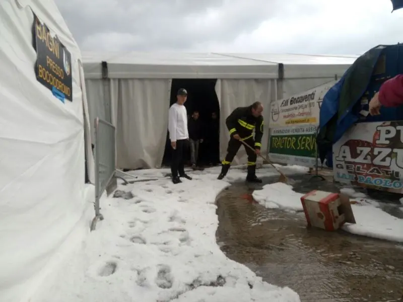 Grandine a Verolanuova