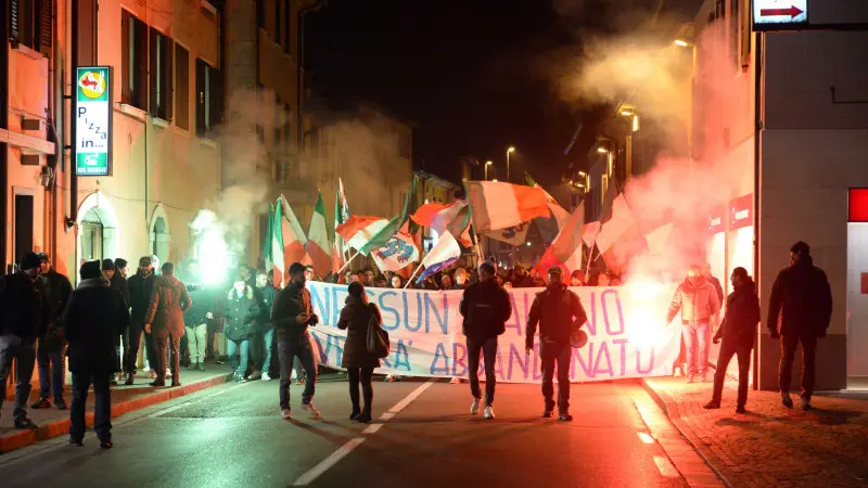 La manifestazione a Ghedi