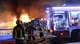 Vigili del fuoco in azione in via Vallecamonica
