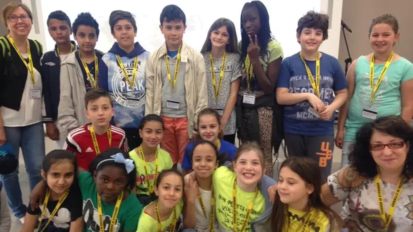 Gli alunni della scuola Andersen al GdB