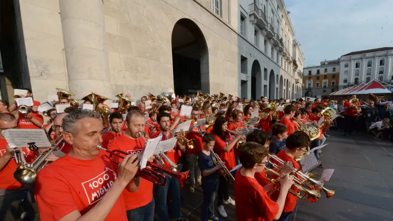 Il flash mob alla Mille Miglia