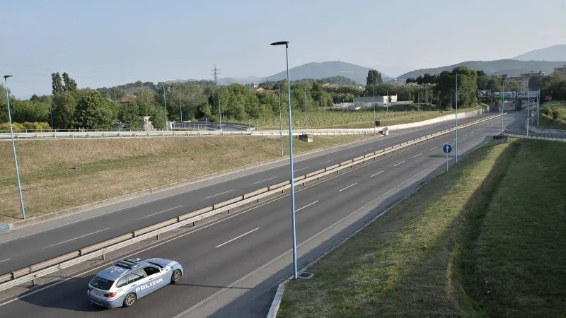 La Tangenziale Ovest chiusa al traffico