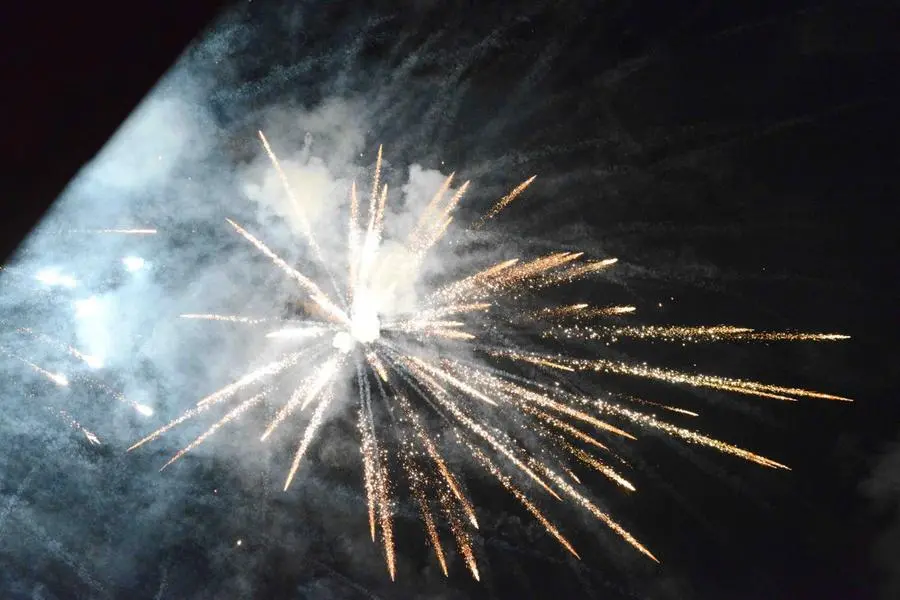Fuochi d'artificio sulla città