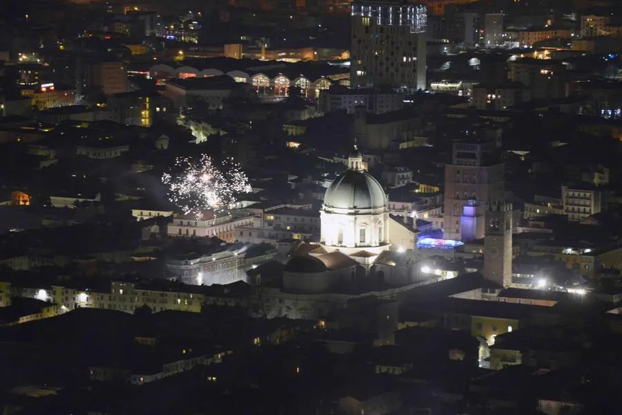Fuochi d'artificio sulla città