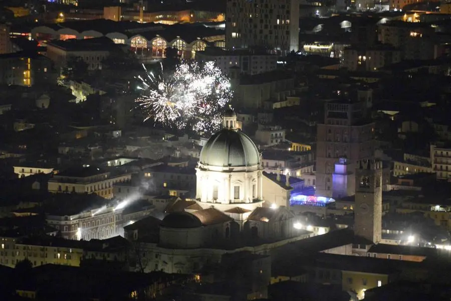 Fuochi d'artificio sulla città