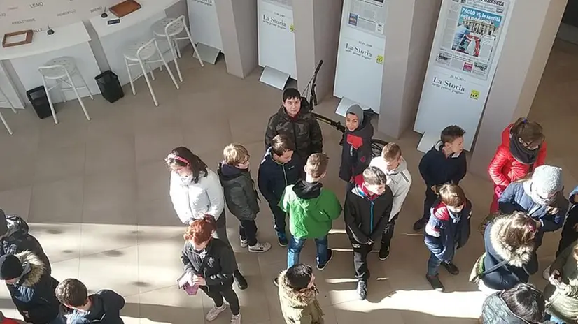 Gli studenti della Primaria di Idro 5 C e B e primaria di Caffaro 5 D