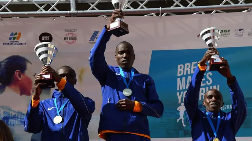 Il podio della Brescia Art Marathon