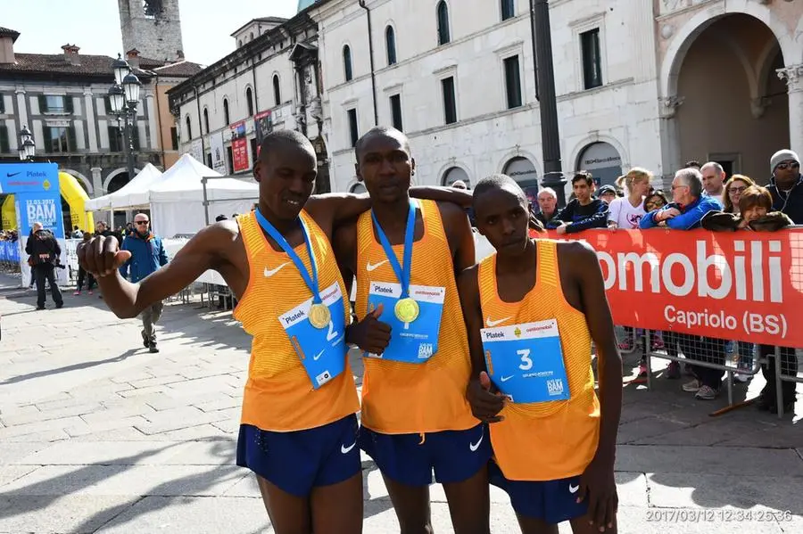 Il podio della Brescia Art Marathon