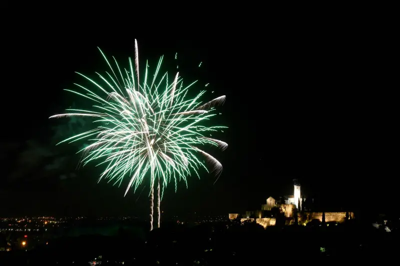 I fuochi d'artificio in Castello