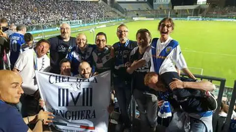 Festa e selfie sugli spalti del Rigamonti