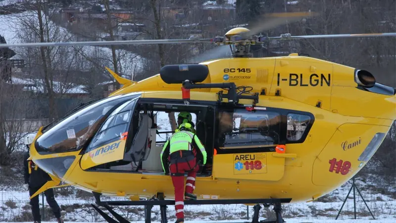 L'eliambulanza sulla neve - Foto di repertorio