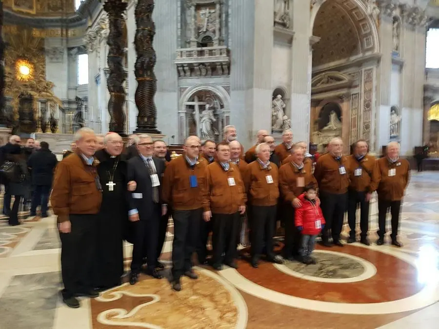 Gli scatti romani del coro franciacortino