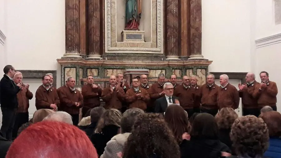 Gli scatti romani del coro franciacortino