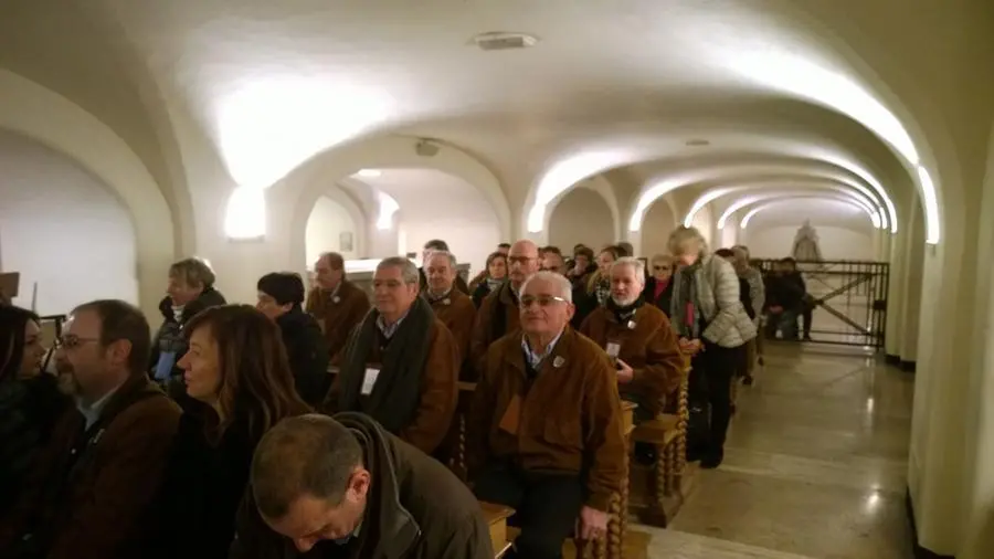 Gli scatti romani del coro franciacortino