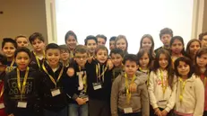 Gli alunni delle classi 5^ A e B della scuola Primaria Manzoni di Bedizzole