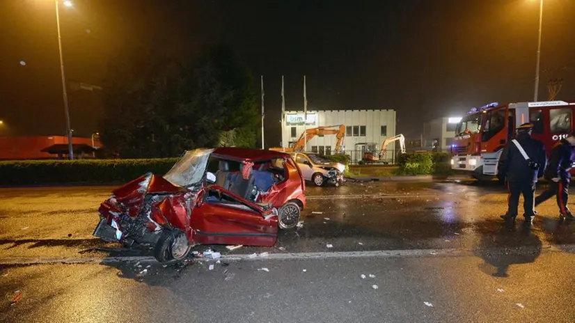 Lo schianto di ieri sera a San Zeno