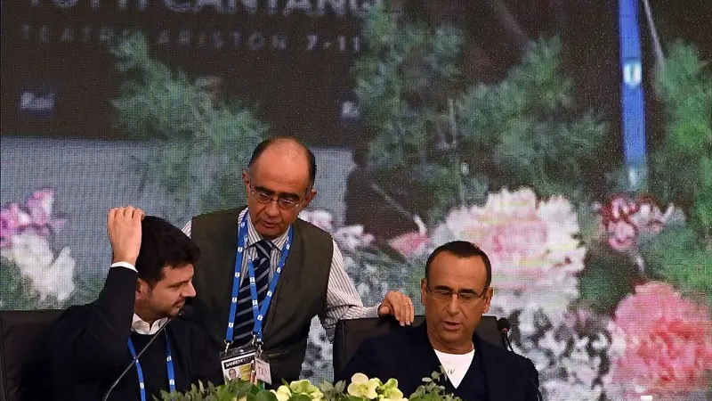 La conferenza stampa di Sanremo