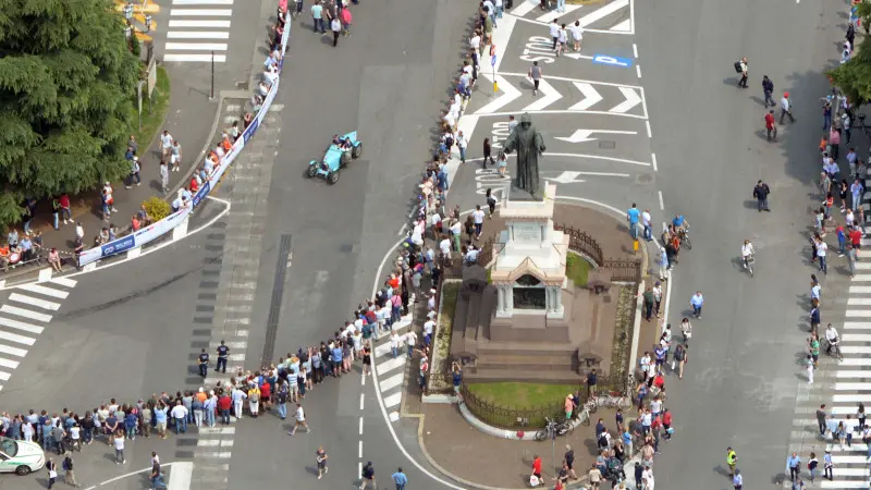 La Mille Miglia vista dall'alto