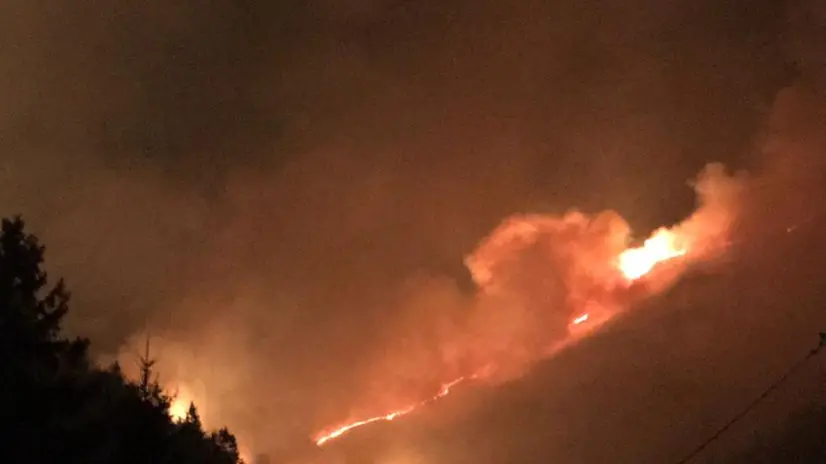 L'incendio a Campolaro