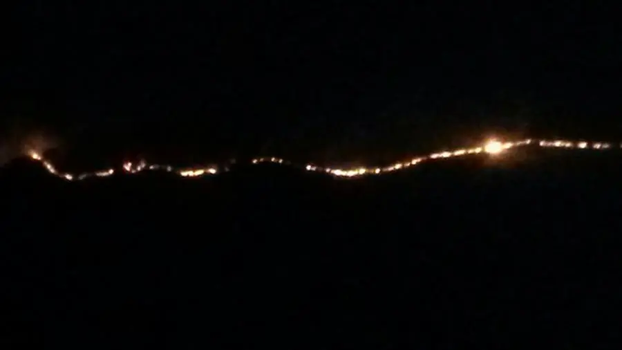 L'incendio a Campolaro