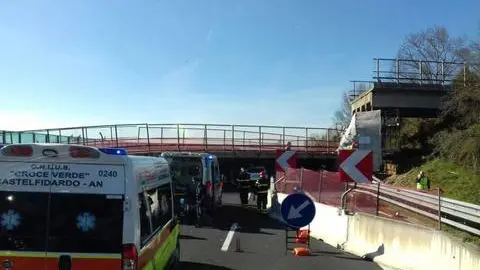 Il crollo in A14