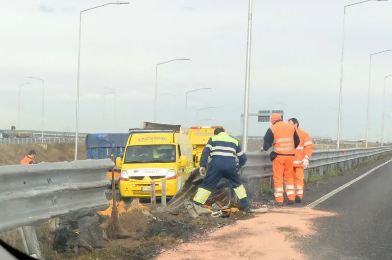 Brebemi, Tir contromano e caos allo svincolo