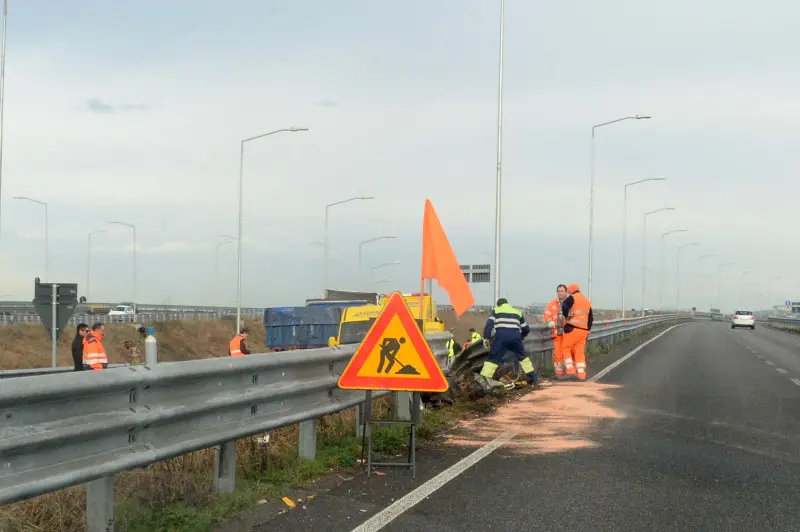 Brebemi, Tir contromano e caos allo svincolo