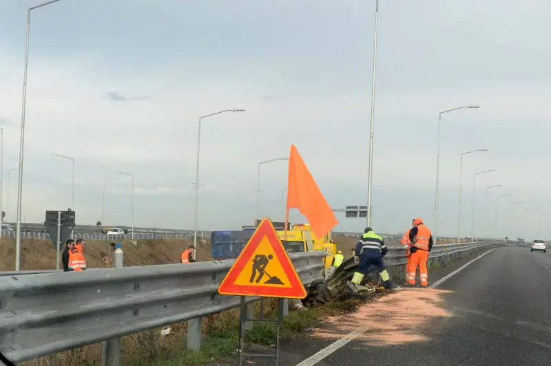 Brebemi, Tir contromano e caos allo svincolo