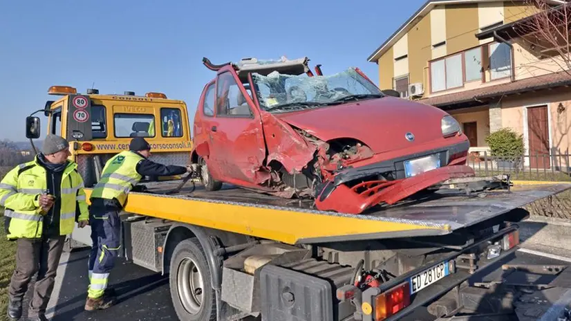 L'incidente avvenuto a Corte Franca