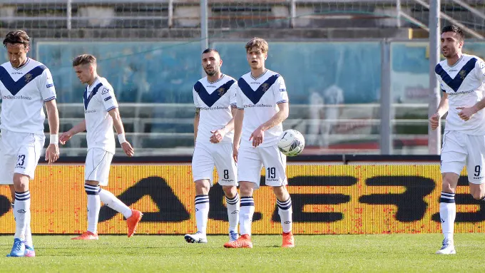 Il Brescia sconfitto nel derby col Verona