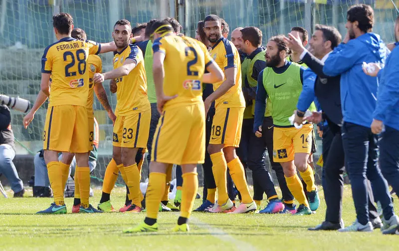 Il Brescia sconfitto nel derby col Verona