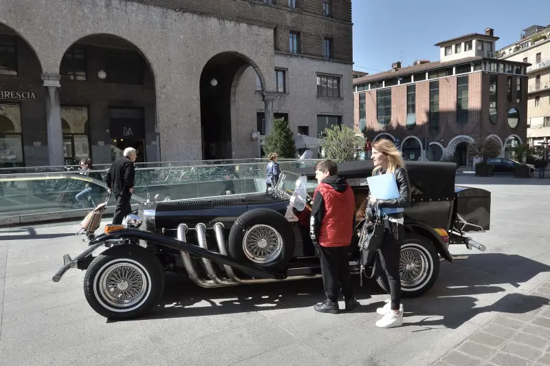 La partenza della 500miglia Touring