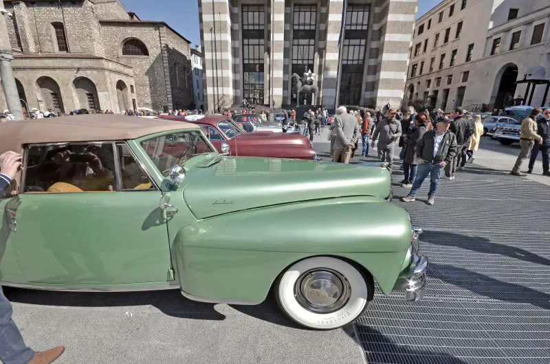 La partenza della 500miglia Touring