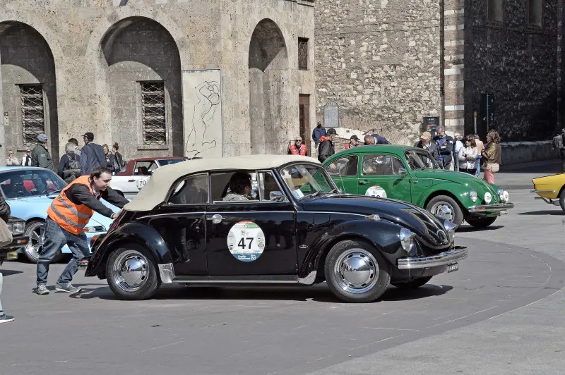 La partenza della 500miglia Touring