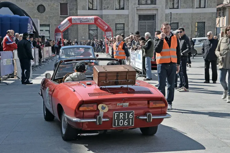 La partenza della 500miglia Touring